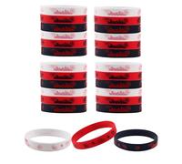 SAVITA 24uds Pulseras Silicona, Decoraciones para Fiestas Cumpleaños con Estampado de Patrón Telaraña para Regalos de Fiesta Temática Araña