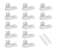 SAVITA 25 piezas Ganchos de Pared para Colgar, Colgadores de Clavos Invisibles Colgadores de Cuadros sin Clavos Ganchos de Pared para Cuadros Colgadores de Marcos de Fotos (3 cm, Blanco)