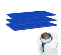 SAVITA 3 piezas Silicona Sublimacion, Sublimación Tazas Compatible con Prensa de Taza Cricut, Abrazadera Silicona para Vasos de Sublimación Prensa de Calor (3 Grosores, Azul)