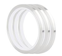 SAVITA 3 Rollos 6mm Cinta de Arreglo Floral, Impermeable Transparente Adhesiva Cinta de Floristería Embalaje para Ramos Jarrones Flores Artificiales Corona