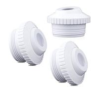 SAVITA 3uds Boquillas de Chorro de Piscina, Prácticas Chorro de Entrada de Globo Ocular Blanco Accesorio de Entrada de Flujo Chorro de Retorno de Piscina para Accesorios de Caño de Piscina