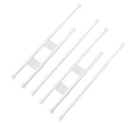 Savita 4 Barras para frigorífico, 40 - 70 cm, Ajustables, para Caravana, frigorífico, Accesorios para Fijar Alimentos, Bebidas (2 Barras Dobles, 2 Barras Individuales)