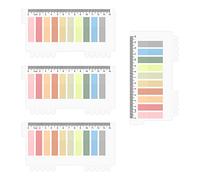 SAVITA 4 hojas 800 piezas Notas Adhesivas Translúcidas, Posits para Libros, Marcadores Post It, Index Tabs Notas Adhesivas Colores Notas Adhesivas para Leer Notas Libros Clasificar Archivos