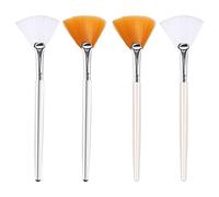 SAVITA 4 Piezas Pinceles para Mascarilla, Cepillo Aplicador de Ácido en Forma de Abanico, Faciales Suaves Herramientas para Pelar Maquillaje de Mascarilla