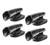 SAVITA 4 piezas Silbatos de ciervo Advertencia ahuyentador auyentador de jabalies animales vida silvestre Para automóviles, vehículos, motocicletas, negro Ultrasónico Ciervo Advertencia