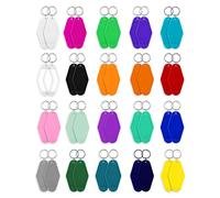 SAVITA 40 piezas Llavero Sublimación, doble cara Llavero Rombo Keychain Transferencia de Calor llaveros Rombo Motel Llavero en Blanco con Anillo para Manualidades Adorno