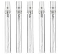 SAVITA 5 Botellas Hier De Spray Transparente De 10 Ml Atomizador De Perfume Recargable Pequeños Recipientes De Líquido Vacíos De Niebla Fina Para Aceites Esenciales Perfumes