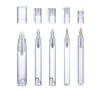 SAVITA 5 Piezas Marcadores Recargables, Transparentes Rotulador Recargable Pintura Vacíos en 3 Tamaños Juego de Marcadores Recargables para Pintura Al Óleo Graffiti Madera Cerámica Metal