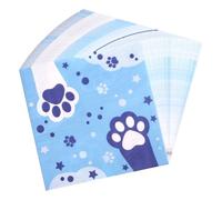 SAVITA 60 Pzs Servilletas con Estampado de Huellas de Perro, Servilletas Papel Desechables con Dibujos Animados Ideales para Fiestas Temáticas Perros Baby Showers Celebraciones y Eventos