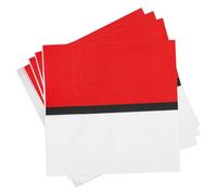 SAVITA 60uds Servilletas de Bolas de Dibujos Animados, 33x33cm Rojas y Blancas Platos Fiesta Cumpleaños con Dibujos Animados Servilletas Papel para Decoración Vajilla Cumpleaños Infantil