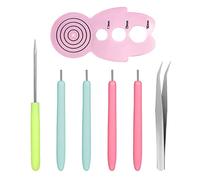 SAVITA 7 Piezas Herramientas de Papel para Filigranas, Quilling Herramientas con Punta de Acero Inoxidable Quilling Tools para Enrollar Flores Entrenador para Rizar Pinzas para Cartulina Bricolaje