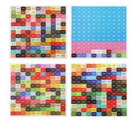 SAVITA 8 Pegatinas Números Colores, 447 Colores con DMC Etiqueta Pegatinas Letras Impermeables Autoadhesivas para Clasificar Cajas de Almacenamiento de Pintura de Arte con Diamantes (2 Juegos)
