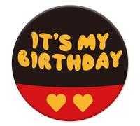 SAVITA Its My Birthday Pin para Niño & Niña, 5,8 cm Ratón Rojo Happy Birthday Insignia Botón Ropa Camisetas Accesorios para Fiesta Temática de Dibujos Animados Decoraciones Suministros
