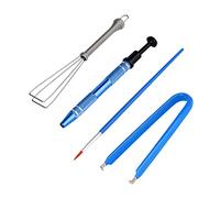 SAVITA Kit de Limpieza Extractor de Teclado, Removedor de Interruptores de Teclas Kit de Apertura Incluye Abrazadera de Interruptor Soporte de Vástago Bolígrafos de Lubricación, Fácil de Jalar (Azul)