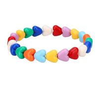 SAVITA Pulsera Los Amigos No Mienten, Forma de Corazón Amistad Pulsera de Cuentas Ajustable para Amigos y Familiares Halloween y Navidad