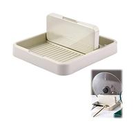 SAVITA Soporte para Cuchara con Soporte para Tapa, Soporte para Tapa de Estufa Descansa Utensilios Soporte para Utensilios Encimera Estufa Encimera de Cocina Olla Mesa de Comedor (Marfil)