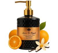 Savon De Royal Black Pearl Jabón líquido - Jabón líquido multiusos para lavado a mano en dispensador con bomba Perfume de naranja dulce 500 ml