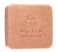 Savon du Midi - Jabón Exfoliante Artesanal - Argán y Rosa - Renovación y Nutrición - 100g - Pack de 2 (Total 200g)