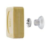 SAVONT Jabonera patentado, 100% inoxidable, ventosa sin taladrar, soporte magnético para jabones, dispensador de jabón para jabón sólido en ducha, lavabo, baño y cocina (4,0 x 1,5 cm)