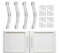 SAVORI Tirador de cajón de gabinete brillante para el hogar, cocina, baño, muebles, armario, tocador, armario, mesa, mesita de noche, puerta (14 cm, blanco)