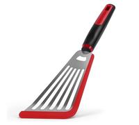 SAVORLIVING Espátula de pescado para utensilios de cocina antiadherentes, espátula de silicona resistente al calor, espátula flexible de acero inoxidable para cocinar pescado, huevos, tortitas