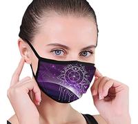 Savoy - Máscara de cara sagrada o para hombres, mujeres, niños, adolescentes, impresión, cómoda, lavable, reutilizable, para la nariz [Vinilo]