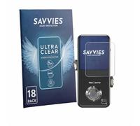 savvies 18 Unidades Protector Pantalla para TC Electronic POLYTUNE 3 Noir