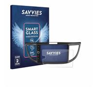 savvies 2 Unidades Protector Pantalla Cristal para Joying Car Radio 9" 9H Película, Lámina de Vidrio, Transparente, sin Burbujas, Antiarañazos