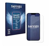 savvies 3 Unidades Protector Pantalla Cristal para Apple iPhone 14 9H Película, Lámina de Vidrio, Transparente, sin Burbujas, Antiarañazos