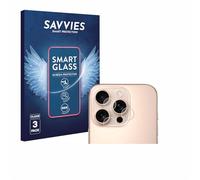 savvies 3 Unidades Protector Pantalla Cristal para Apple iPhone 16 Pro (SÓLO Cámara) 9H Película, Lámina de Vidrio, Transparente, sin Burbujas, Antiarañazos