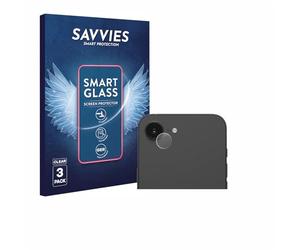 savvies 3 Unidades Protector Pantalla Cristal para Apple iPhone 16e / 17e 9H Película, Lámina de Vidrio, Transparente, Screen Protector