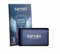 savvies 3 Unidades Protector Pantalla Cristal para Garmin dezl LGV720 9H Película, Lámina de Vidrio, Transparente, Antiarañazos, Screen Protector