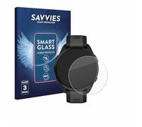 savvies 3 Unidades Protector Pantalla Cristal para Garmin Forerunner 165 Music 9H Película, Lámina de Vidrio, Transparente, Screen Protector