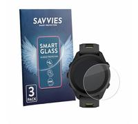 savvies 3 Unidades Protector Pantalla Cristal para Garmin Forerunner 170 9H Película, Lámina de Vidrio, Transparente, Screen Protector