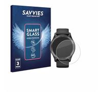 savvies 3 Unidades Protector Pantalla Cristal para Garmin Vivomove Trend 9H Película, Lámina de Vidrio, Transparente, sin Burbujas, Antiarañazos