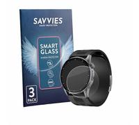 savvies 3 Unidades Protector Pantalla Cristal para Knauermann Pro 4 AIR (redondo) 9H Película, Lámina de Vidrio, Transparente, Screen Protector