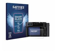 savvies 3 Unidades Protector Pantalla Cristal para Leica Q3 / Q3 43 9H Película, Lámina de Vidrio, Transparente, sin Burbujas, Antiarañazos