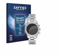 savvies 3 Unidades Protector Pantalla Cristal para Michael Kors Ritz MK6428 9H Película, Lámina de Vidrio, Transparente, sin Burbujas, Antiarañazos