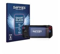 savvies 3 Unidades Protector Pantalla Cristal para MSI Claw A1M 9H Película, Lámina de Vidrio, Transparente, sin Burbujas, Antiarañazos