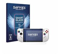 savvies 3 Unidades Protector Pantalla Cristal para MSI Claw A8 BZ2EM 9H Película, Lámina de Vidrio, Transparente, sin Burbujas, Antiarañazos