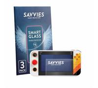 savvies 3 Unidades Protector Pantalla Cristal para My Arcade Atari Gamestation Go Portable 9H Película, Transparente, Screen Protector