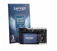 savvies 3 Unidades Protector Pantalla Cristal para Panasonic Lumix DC-L10 9H Película, Lámina de Vidrio, Transparente, Screen Protector