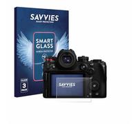 savvies 3 Unidades Protector Pantalla Cristal para Panasonic Lumix DC-S1RII 9H Película, Lámina de Vidrio, Transparente, sin Burbujas, Antiarañazos