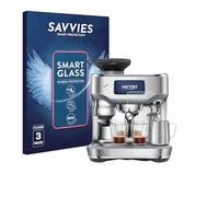 savvies 3 Unidades Protector Pantalla Cristal para Sage the Oracle Dual Boiler 9H Película, Lámina de Vidrio, Transparente, sin Burbujas, Antiarañazos