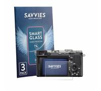 savvies 3 Unidades Protector Pantalla Cristal para Sony A7C II 9H Película, Lámina de Vidrio, Transparente, Antiarañazos, Screen Protector