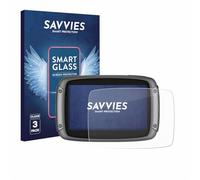 savvies 3 Unidades Protector Pantalla Cristal para TomTom Rider 500/550 9H Película, Lámina de Vidrio, Transparente, sin Burbujas, Antiarañazos