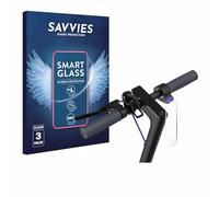 savvies 3 Unidades Protector Pantalla Cristal para Xiaomi Mi 4 E-Scooter 9H Película, Lámina de Vidrio, Transparente, sin Burbujas, Antiarañazos