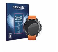 savvies 3 Unidades Protector Pantalla Cristal para Xiaomi Mibro GS Explorer S 9H Película, Lámina de Vidrio, Transparente, Antiarañazos