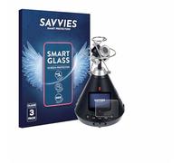 savvies 3 Unidades Protector Pantalla Cristal para Zoom H3-VR 9H Película, Lámina de Vidrio, Transparente, sin Burbujas, Antiarañazos