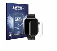 savvies 4 Unidades Full-Screen Protector para Honor Choice InFoWear Watch 2i Full Cover Protector Pantalla [3d Curvo, Pantalla Completa, Transparente]